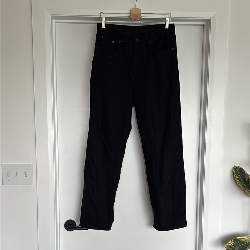 Muji Black Relaxed Jeans Classic Style